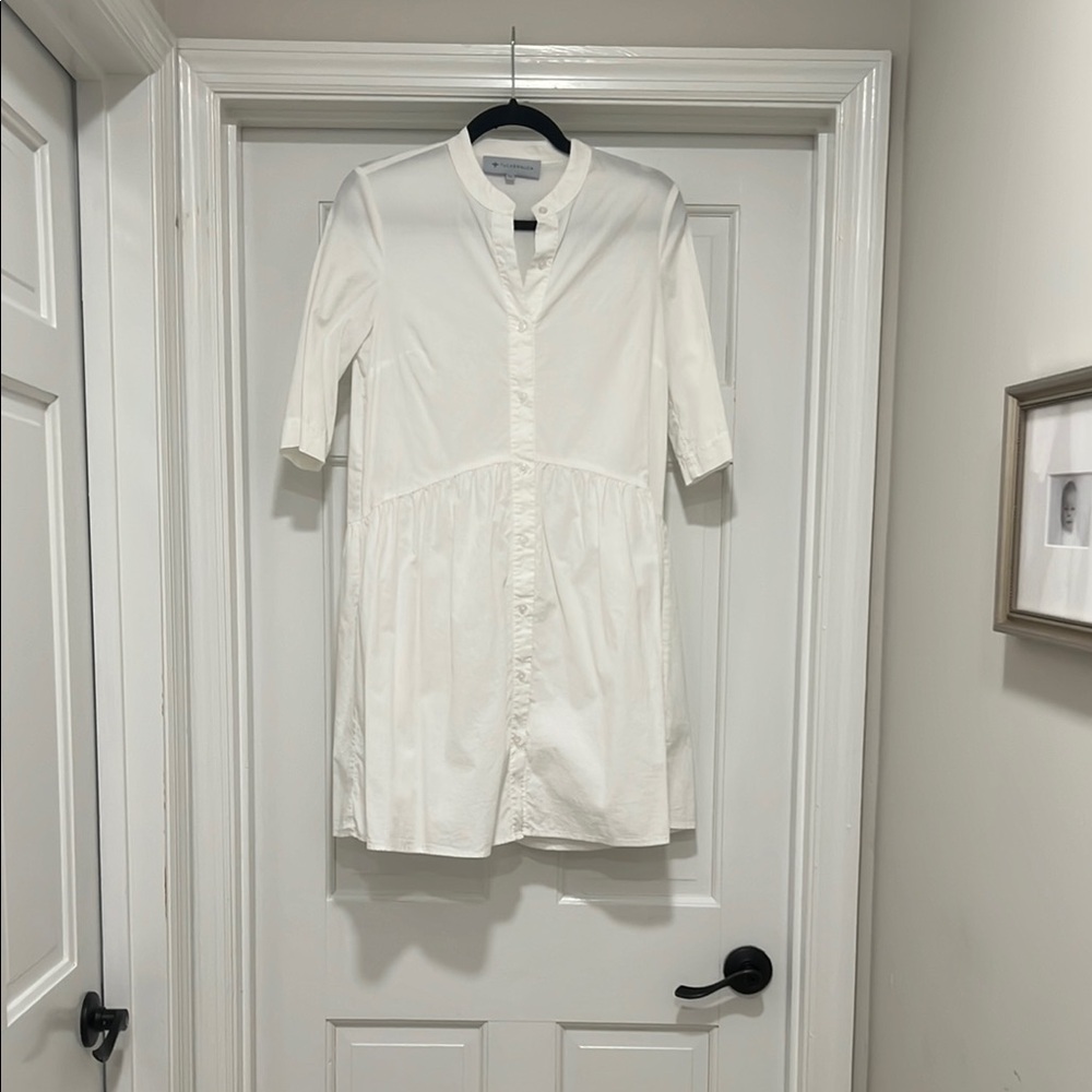 White Button-Up Dress